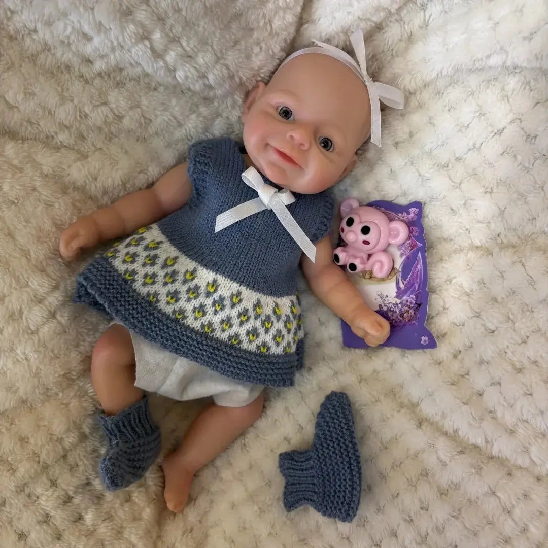 Image of Reborn Baby Dolls 10Inch Waterproof Open Eyes Bebe Reborn De Silicona