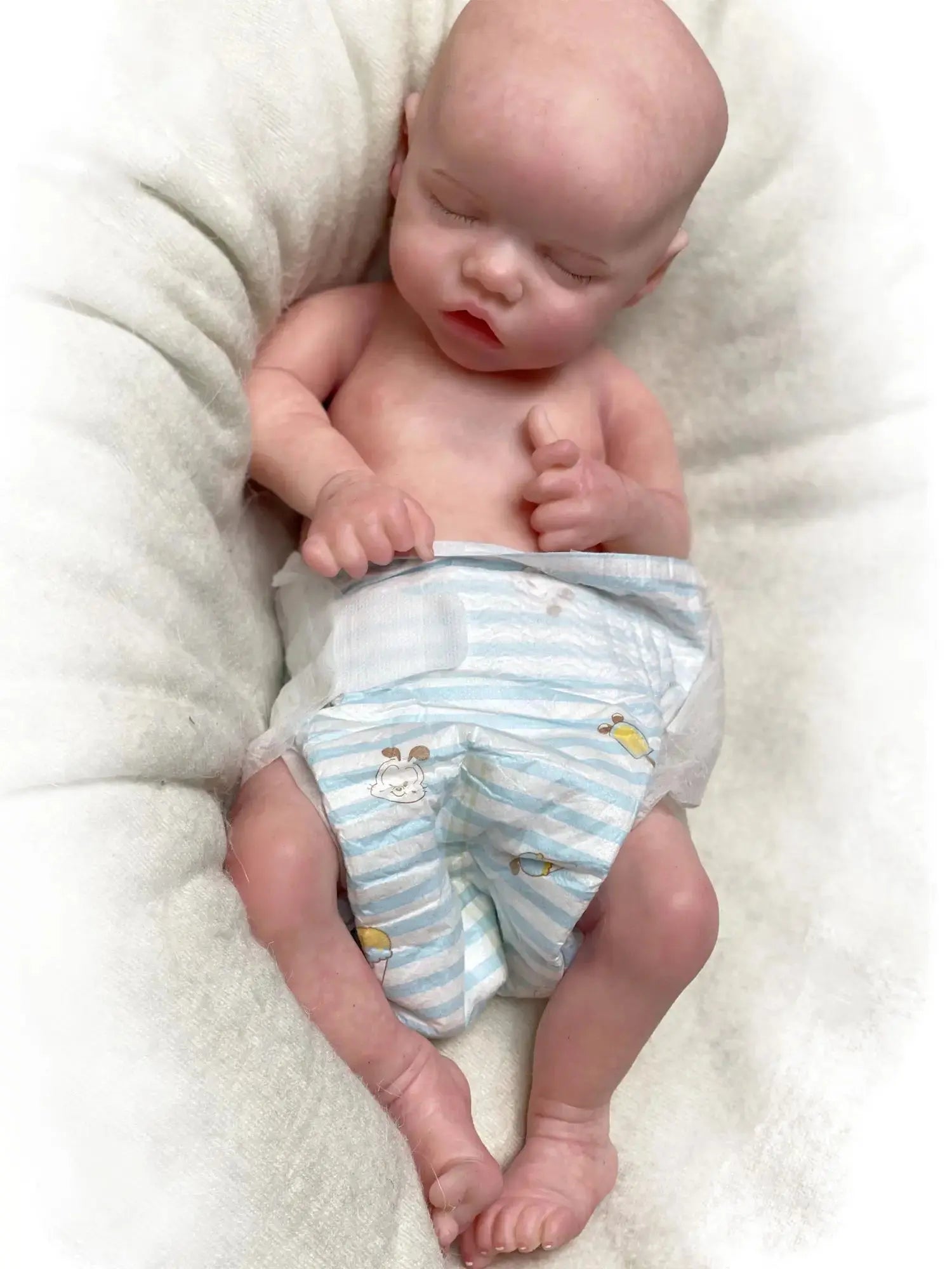 Image of Reborn Baby Dolls 17Inch Twins A Full Solid Silicone Bebe Reborn 3D