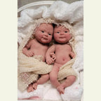 Image of Reborn Baby Dolls 40Cm Can Open Mouth Coco Full Body Solid Siicone