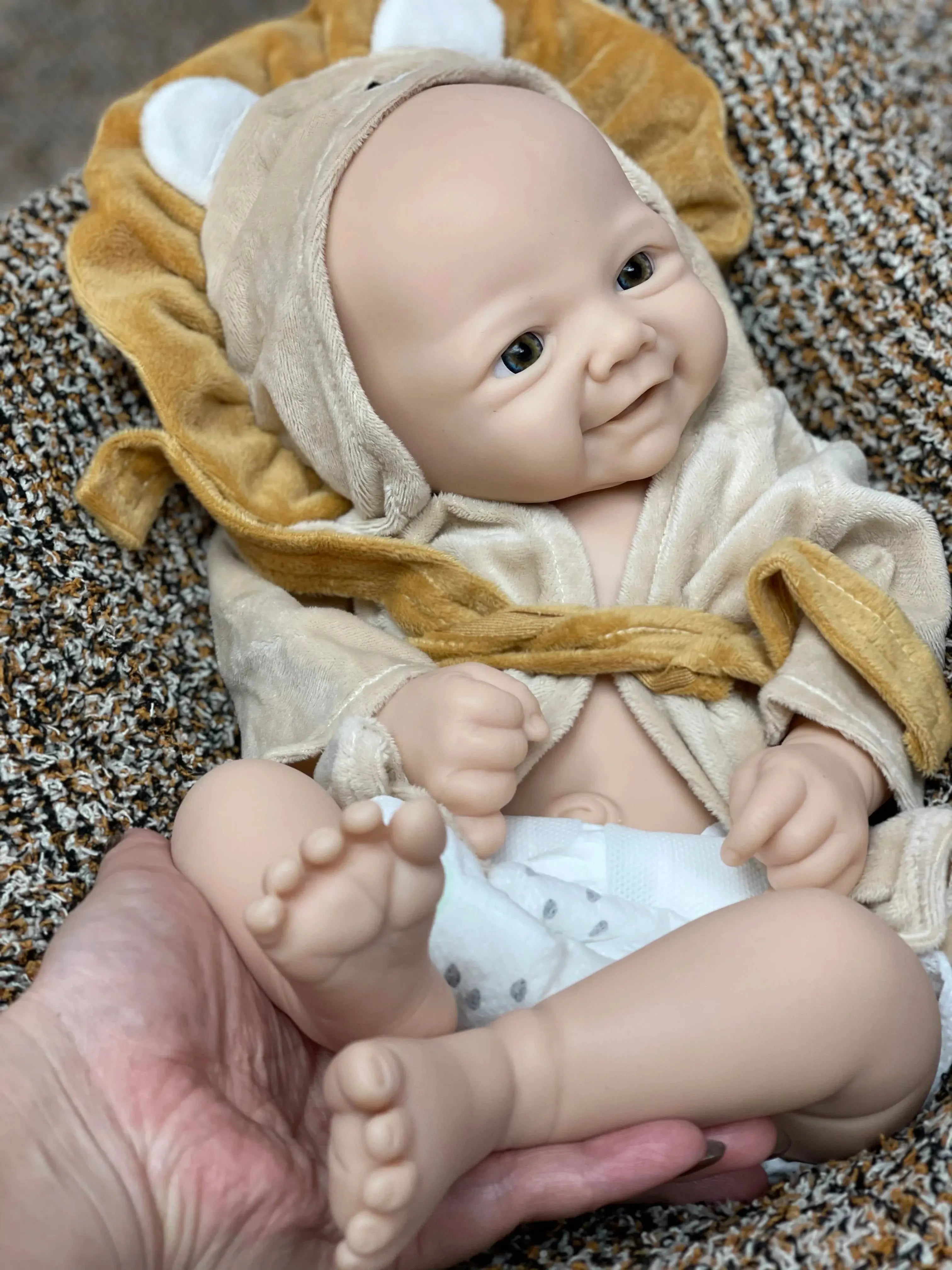 Image of Reborn Baby Dolls 18Inch Girl Vivienne Bebê Reborn Dolls Unpainted