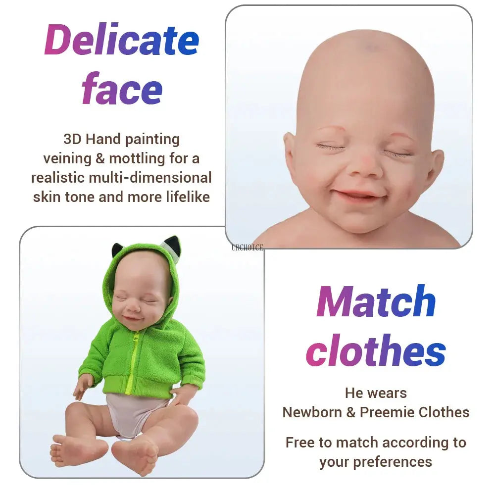 Image of Reborn Baby Dolls Heavy Whole Silicone Reborn Baby Doll Flexible Girl