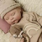 Image of Reborn Baby Dolls Fake Sleeping Silicone Reborn Baby Boy Newborn Doll