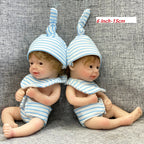 Image of Reborn Baby Dolls 6Inch Mini Palm Full Solid Silicone Bebe Reborn