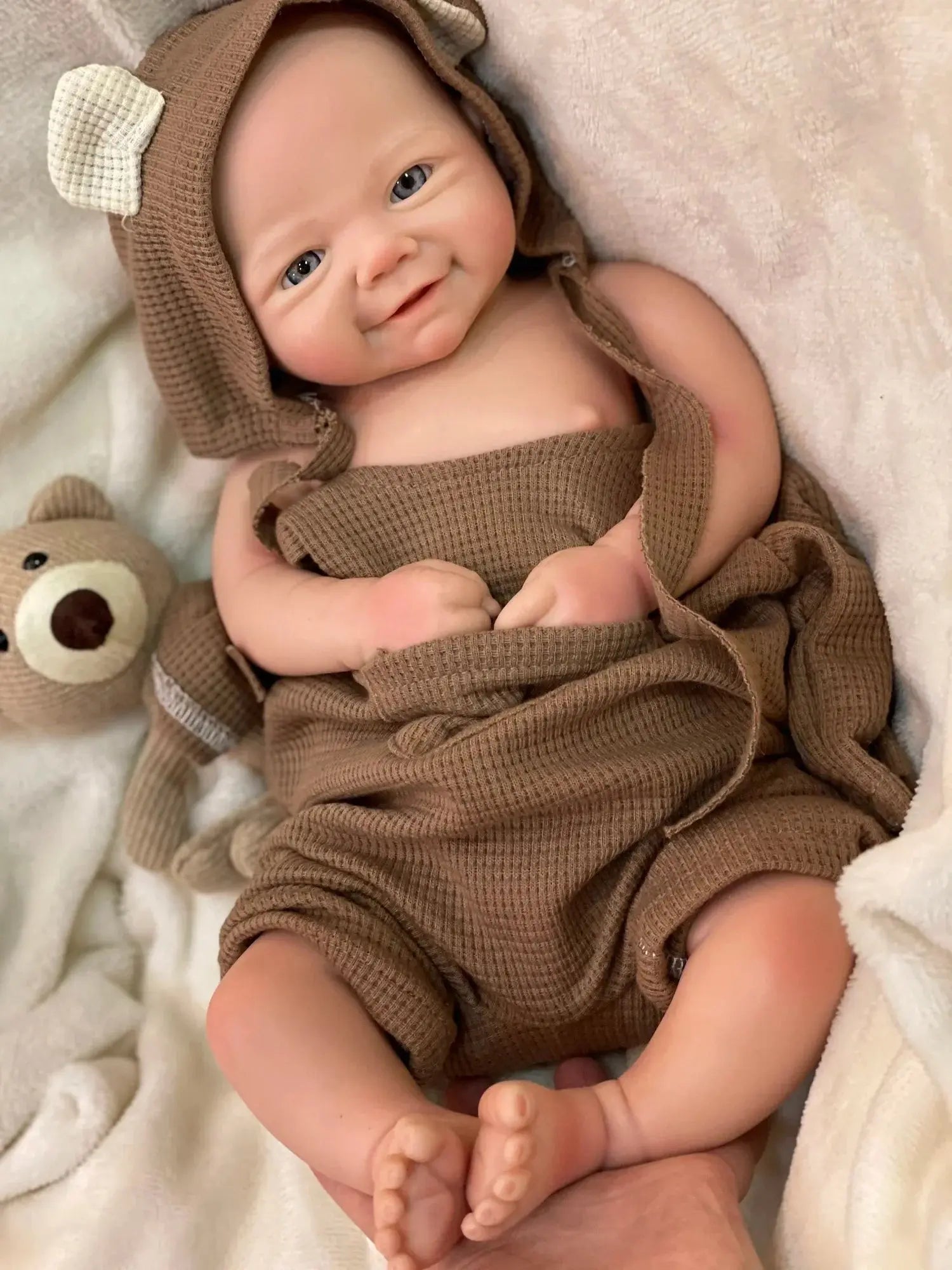Image of Reborn Baby Dolls 42Cm Full Body Silicon Vivienne Bebe Reborn Girl