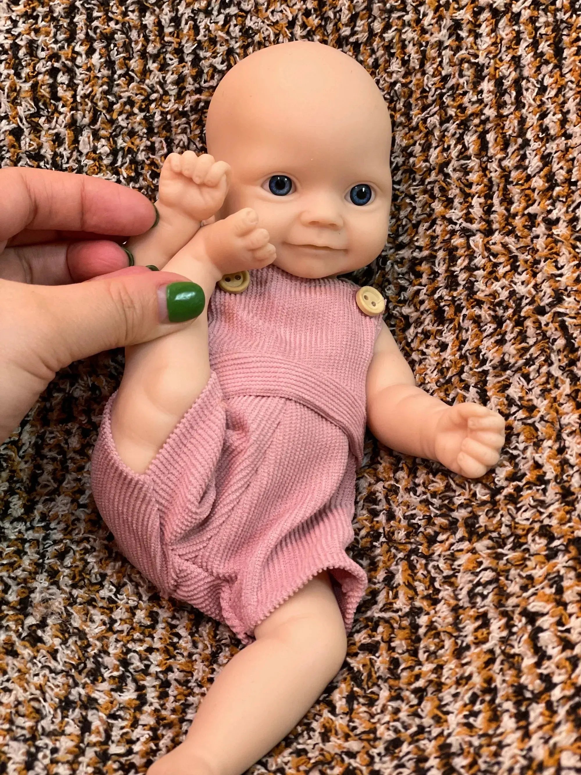 Image of Reborn Baby Dolls 25Cm Unpainted Silicone Girls Whole Body Soft Solid