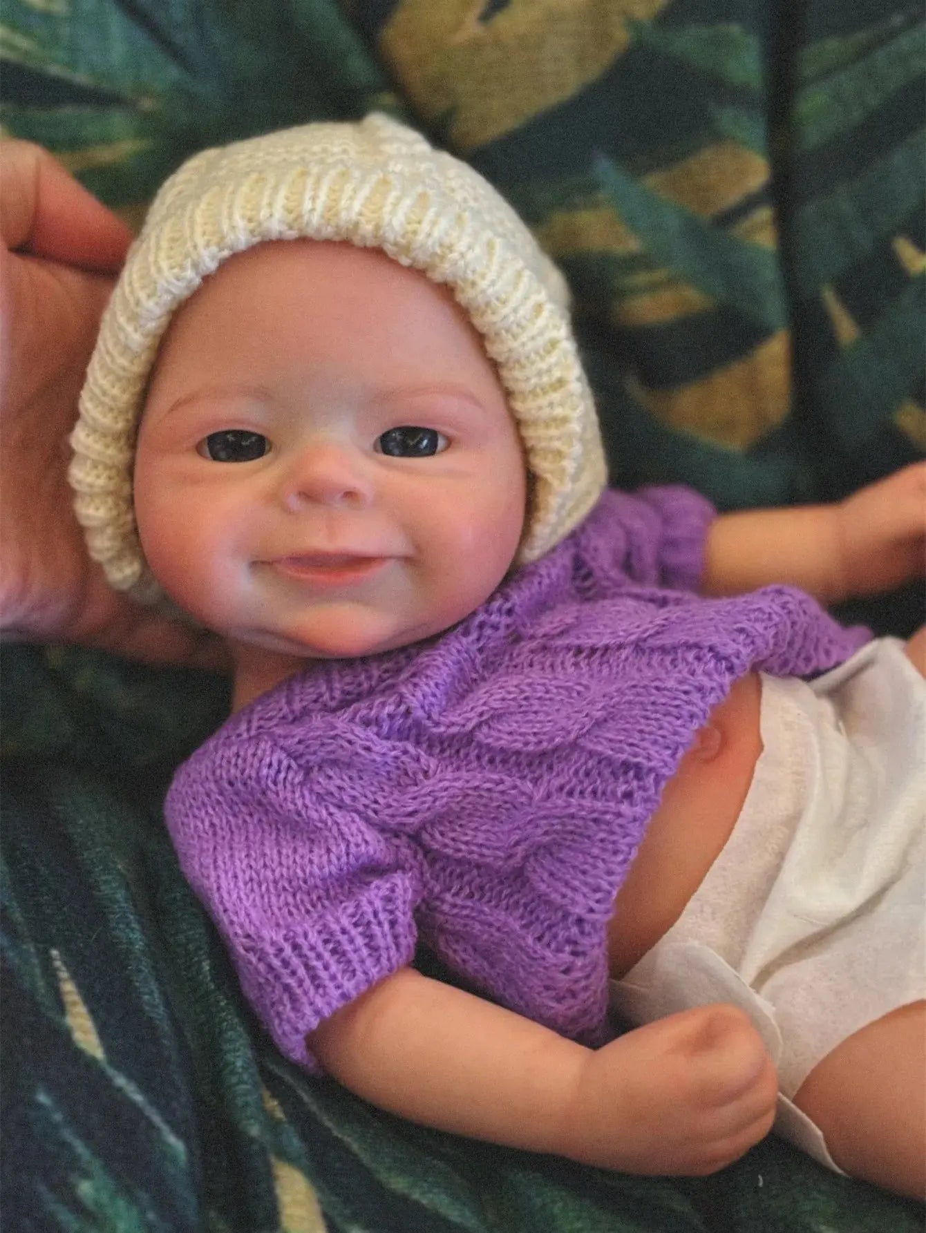 Image of Reborn Baby Dolls Handmade Soft Solid Silicone 13 Inch Full Body