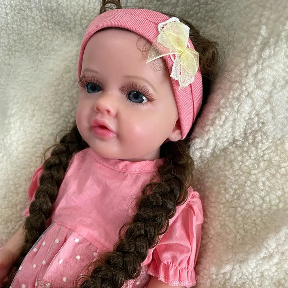 Image of Reborn Baby Dolls Preemie 16Inch Handmade Silicone Reborn Baby Girl