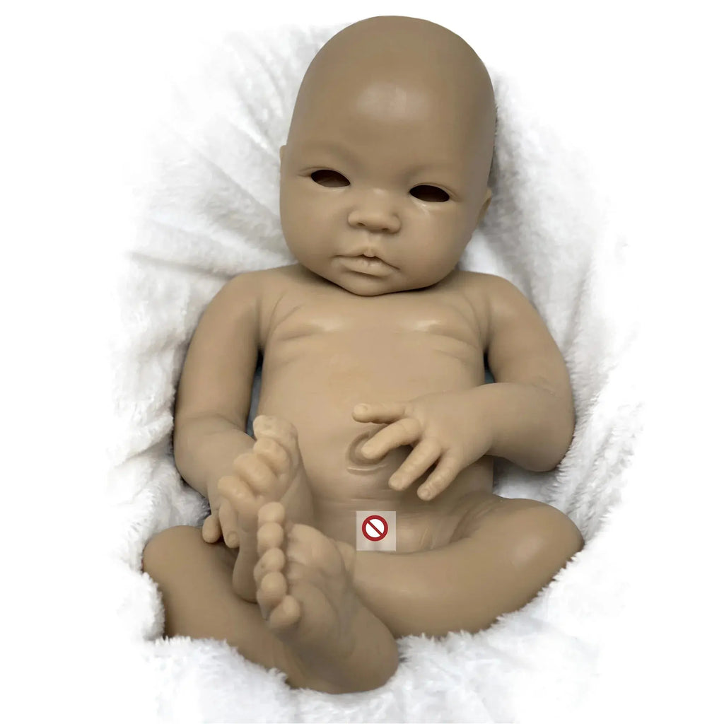 Image of Reborn Baby Dolls 18 Inch Full Silicone Baby Doll Open Eyes Reborn