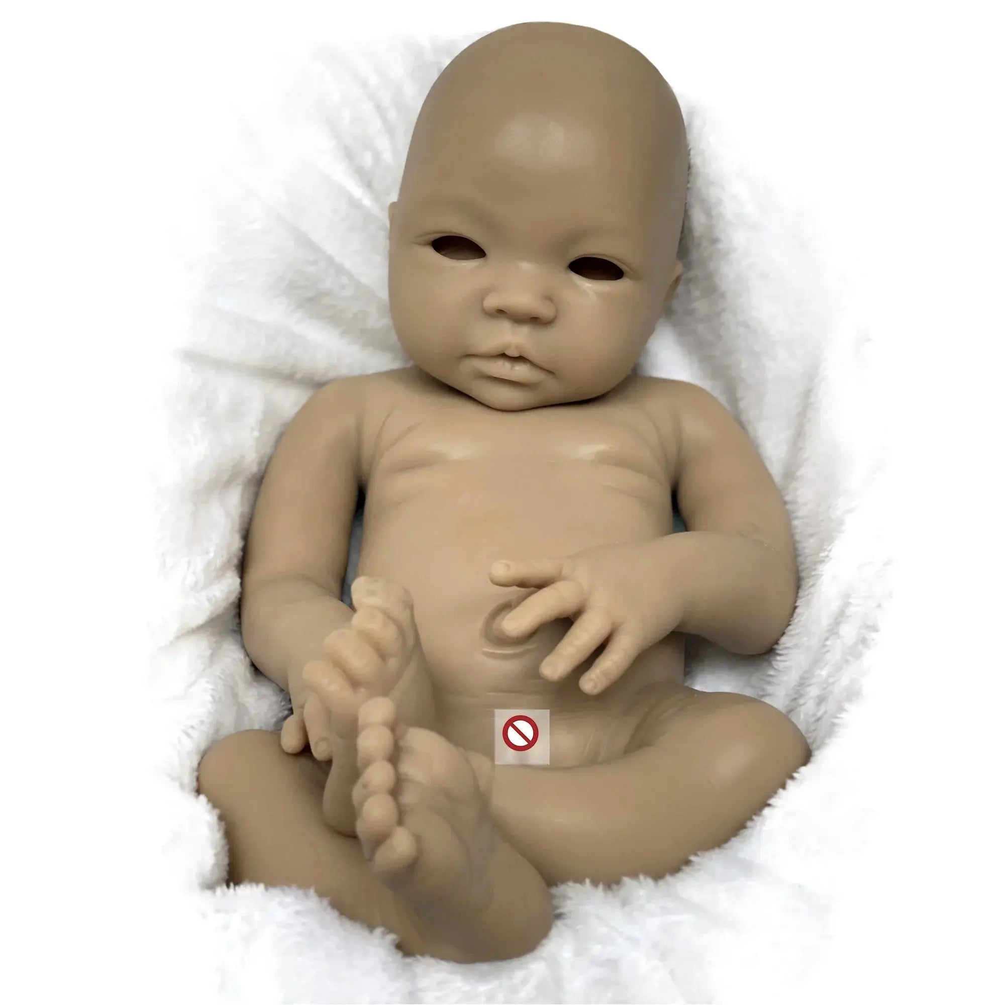 Image of Reborn Baby Dolls 18 Inch Full Silicone Baby Doll Open Eyes Reborn