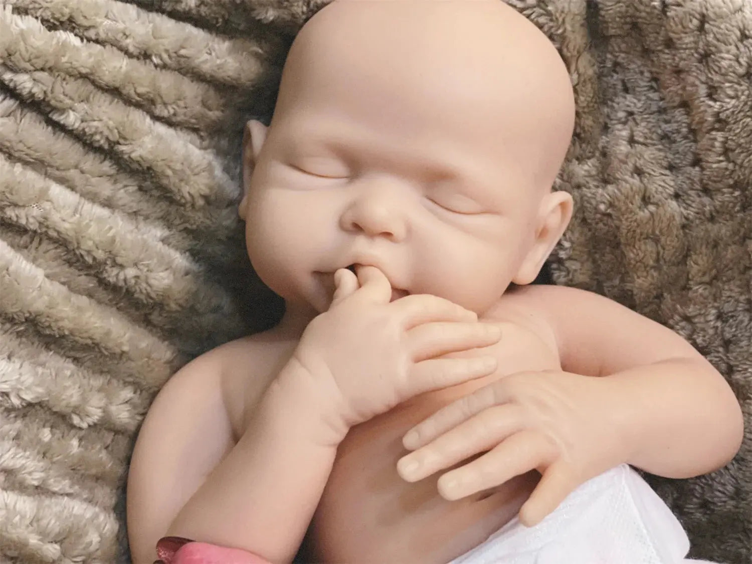 Image of Reborn Baby Dolls 18Inch Can Open Mouth&Washable Solid Silicone Bebe