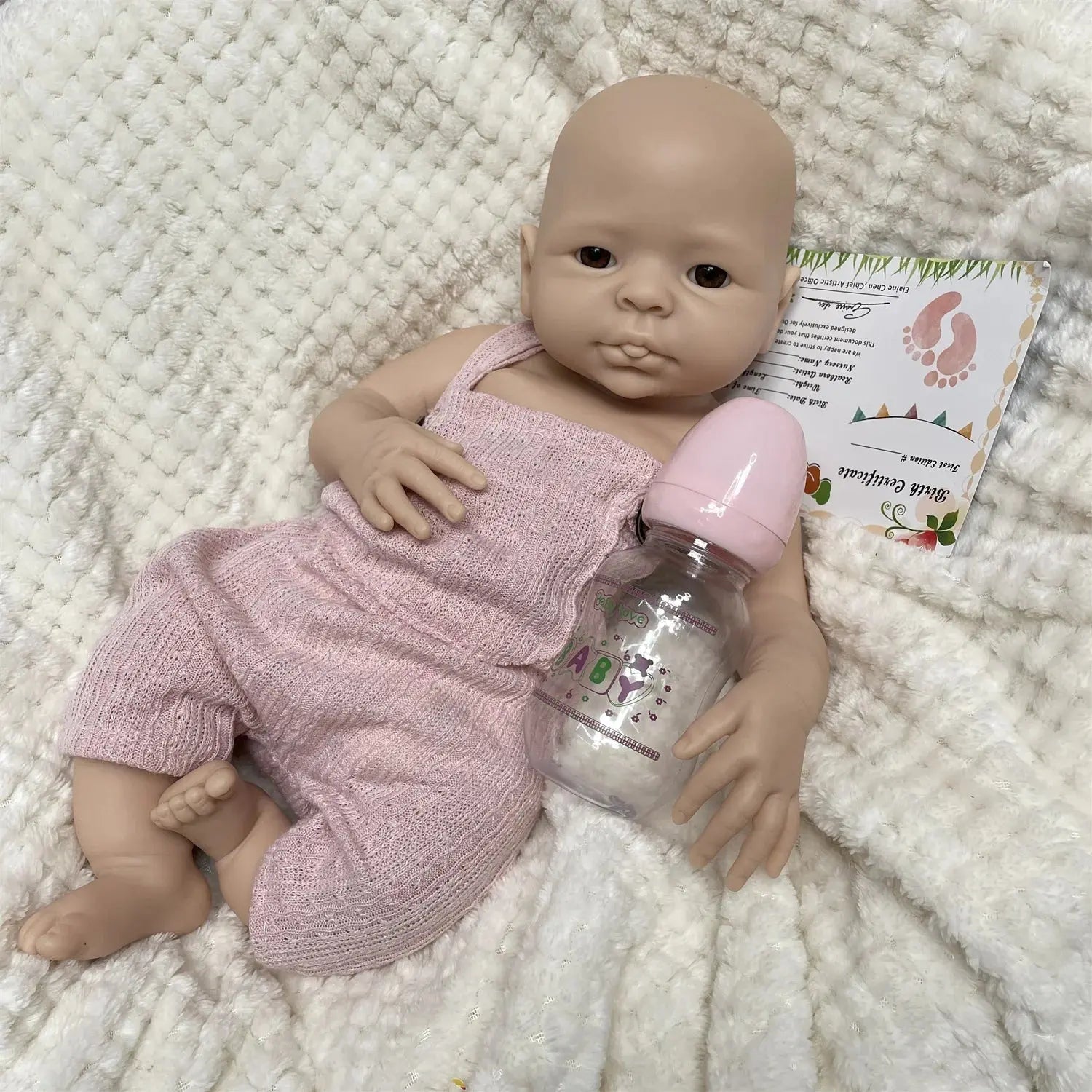 Image of Reborn Baby Dolls 17Inch Washable Full Body Solid Silicone Bebe