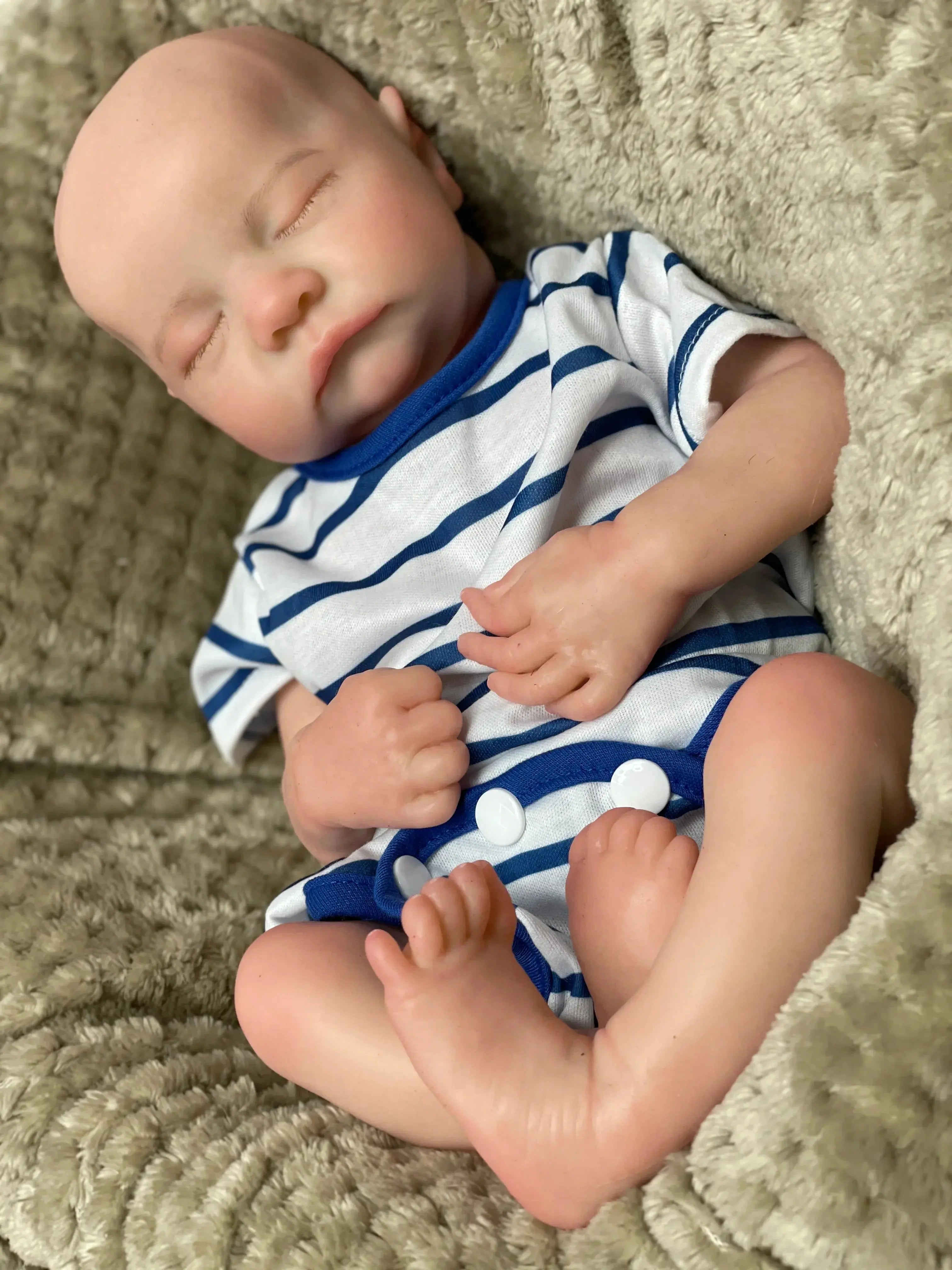Image of Reborn Baby Dolls Bebê Reborn Dolls 16Inch Boy Levi Painted/Unpainted
