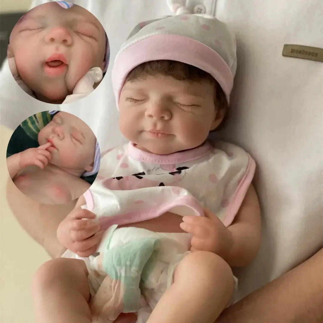 Image of Reborn Baby Dolls 45Cm Can Open Mouth Pascale Solid Silicone Bebe