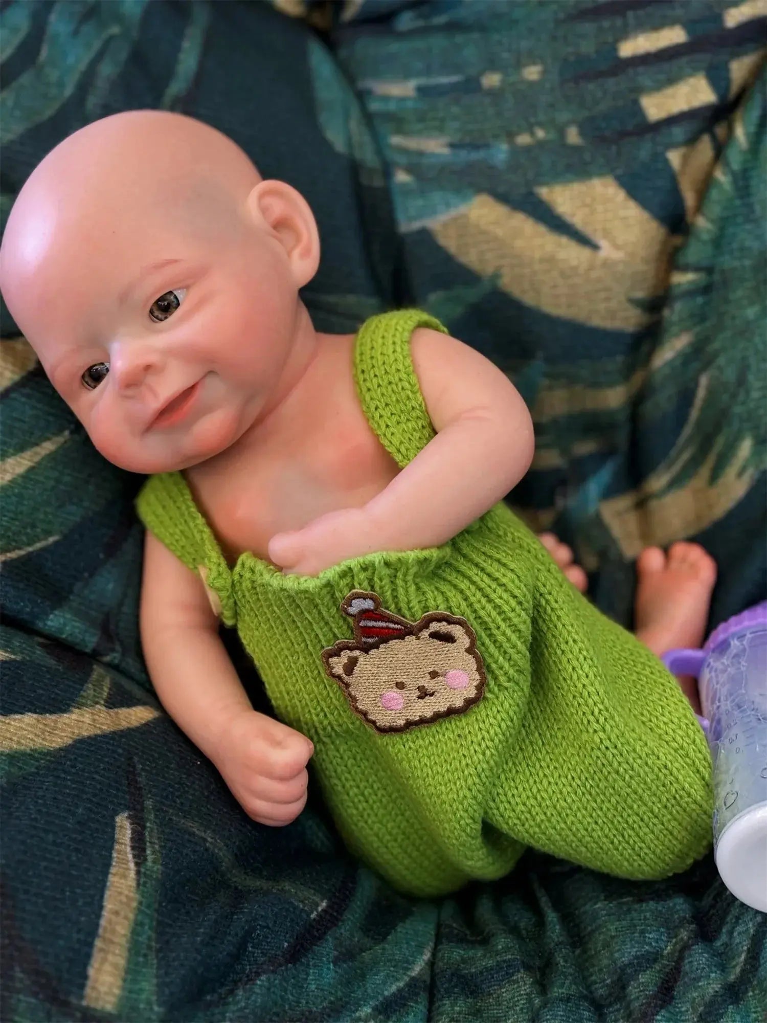 Image of Reborn Baby Dolls 33Cm Can Open Mouth Solid Bebe Reborn Girl/Boy With