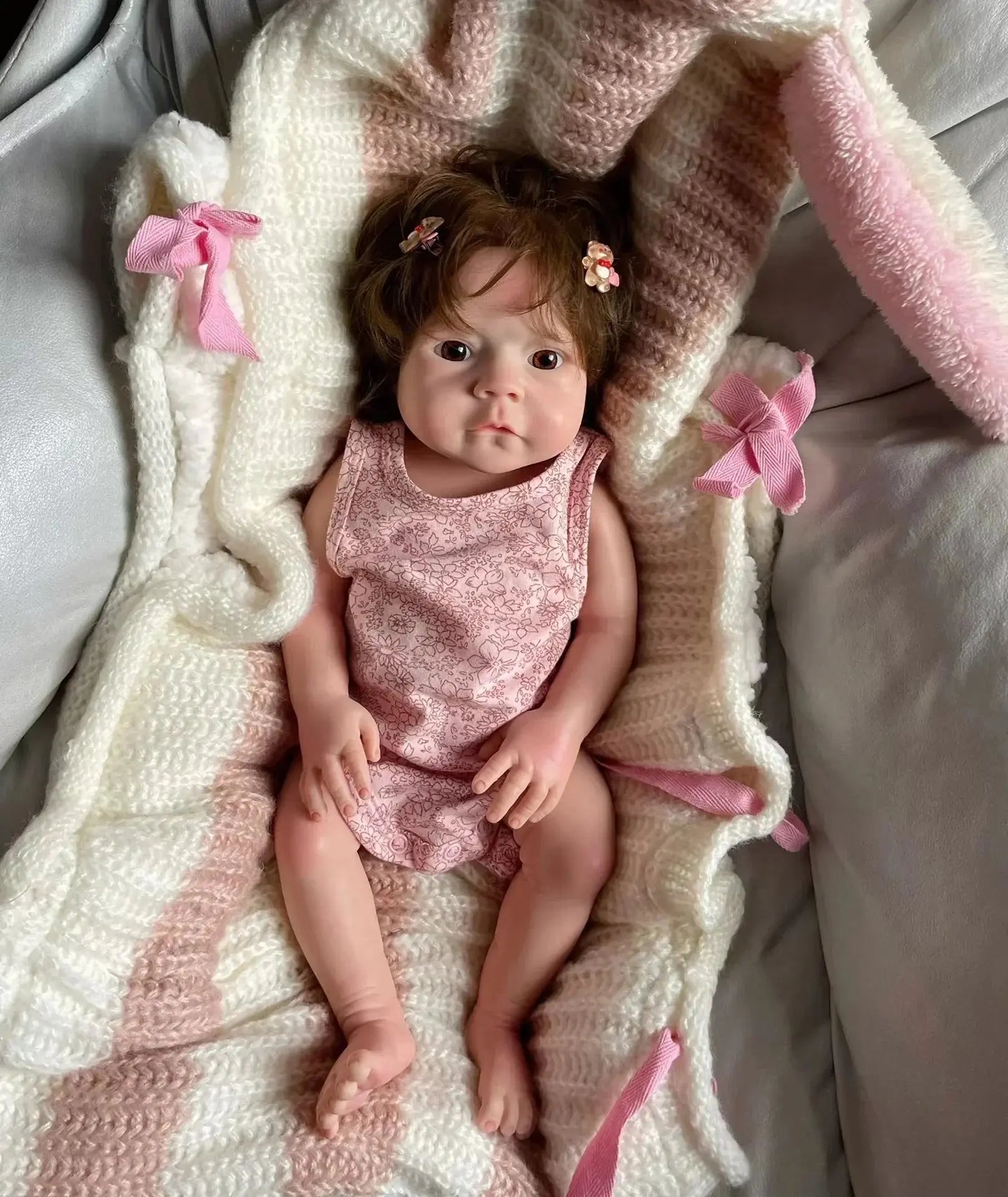 Image of Reborn Baby Dolls Full Solid Silicone 18 Inch Reborn Bebe Реборн