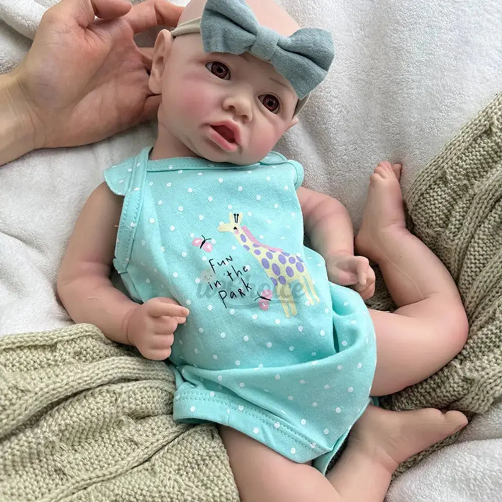 Image of Reborn Baby Dolls Lifelike Details 18Inch Full Body Solid Baby Girl