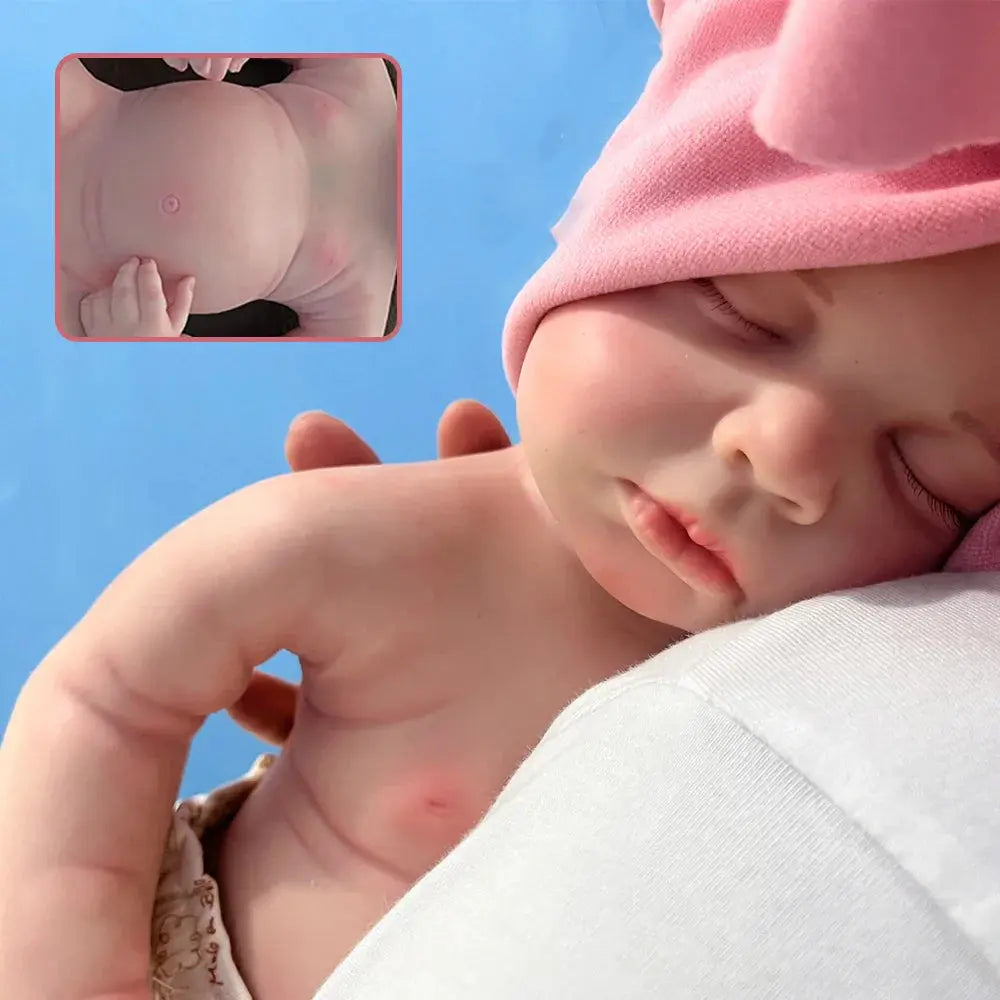 Image of Reborn Baby Dolls Handmade 3D Painted Soft 20 Inch Baby Soft Flexible