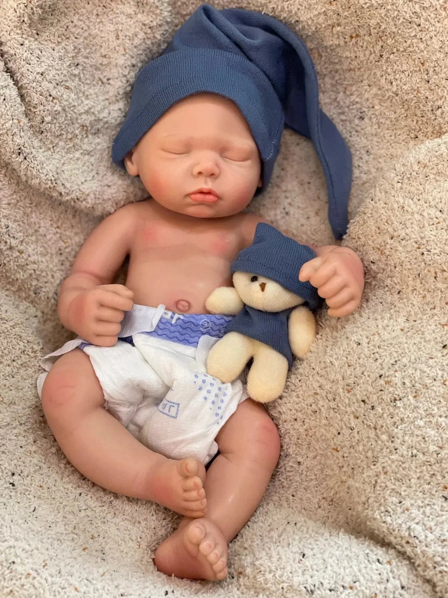 Image of Reborn Baby Dolls 3 Styles/45Cm Close Eyes Bebe Reborn Girl Soft