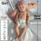 Image of Reborn Baby Dolls 22Inch Floppy Newborn Girl Weighted Silicone Reborn