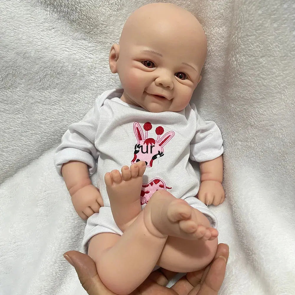 Image of Reborn Baby Dolls 17Inch 43Cm Unpainted Full Body Silicone Reborn