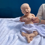 Image of Reborn Baby Dolls Sleeping Open Mouth Girl Artist Painted Collector