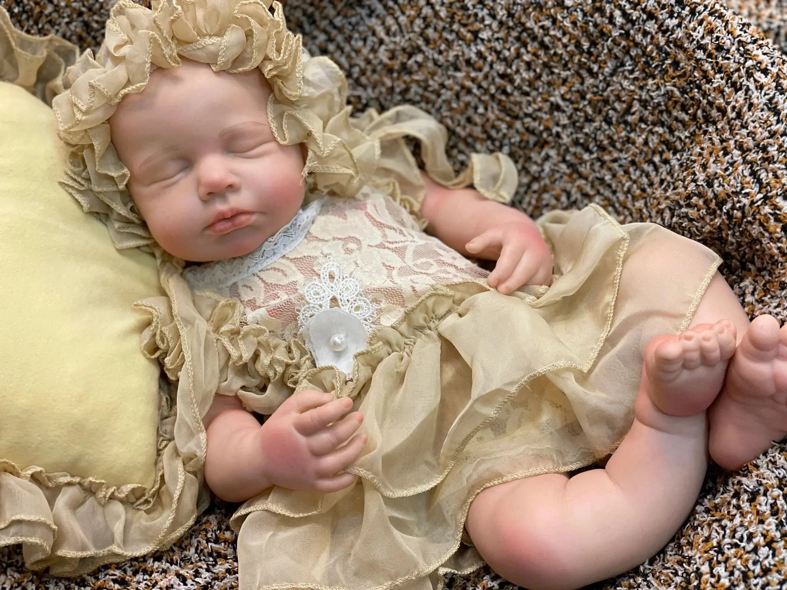 Image of Reborn Baby Dolls 45Cm Boy/Girl Loulou All Silicone Reborn Doll