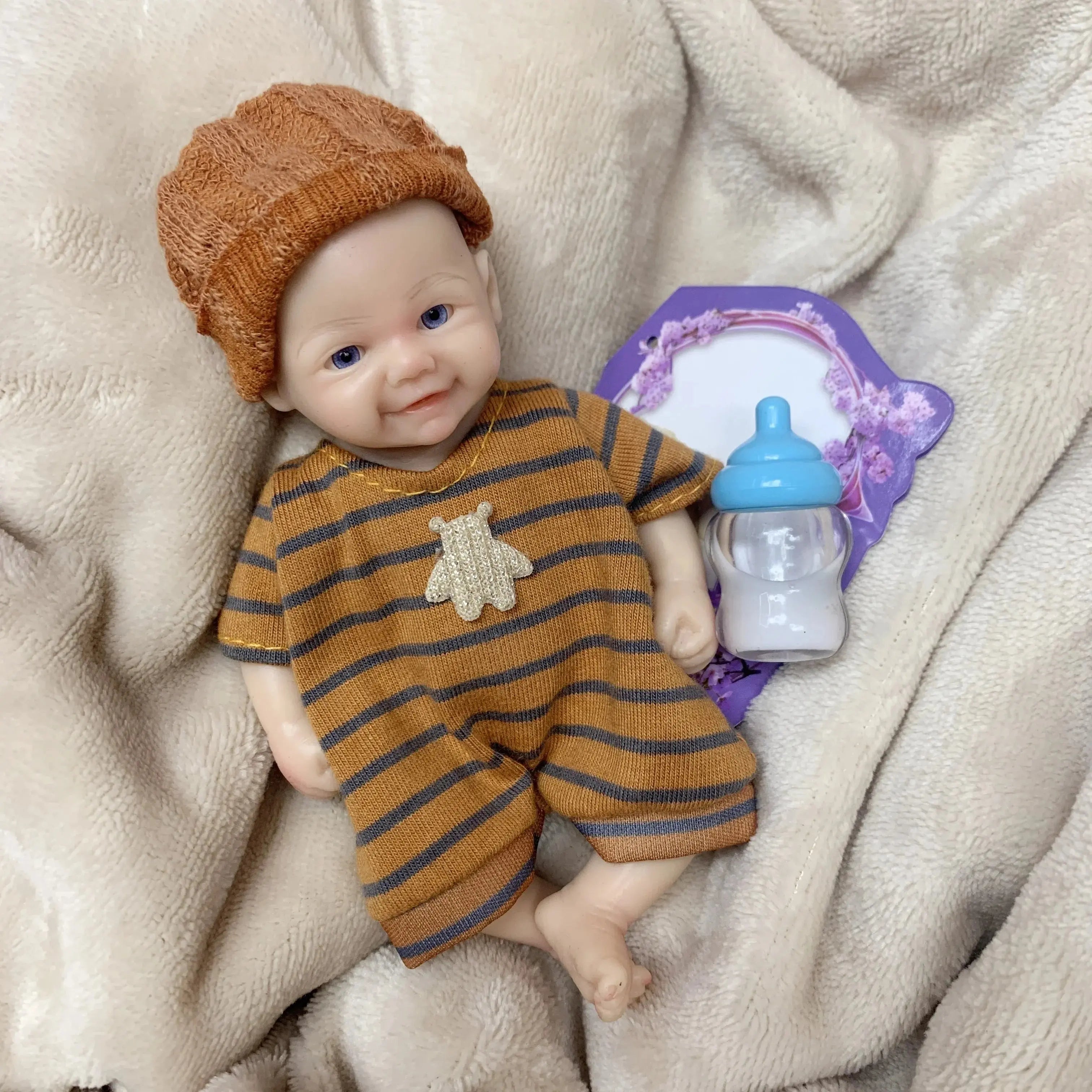 Image of Reborn Baby Dolls 6Inch Mini Palm Reborn Doll Boys&Girls 3D Painted