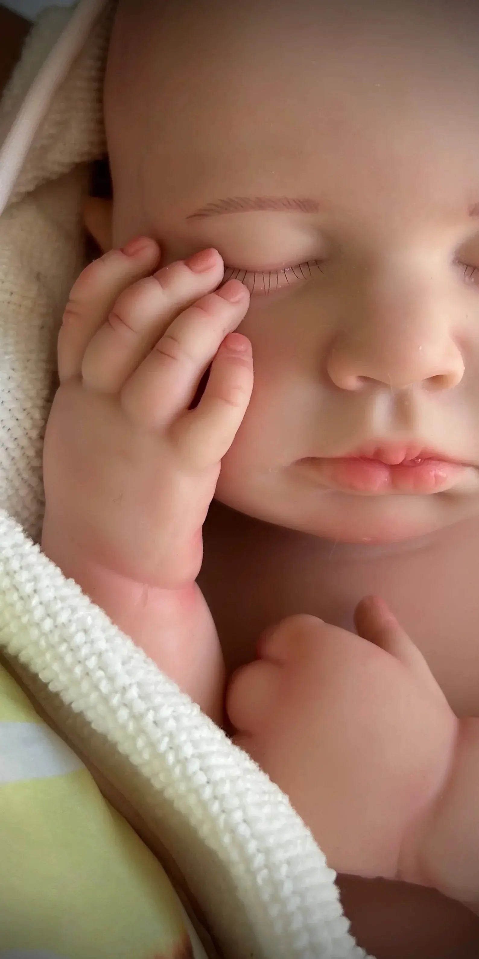 Image of Reborn Baby Dolls 45Cm Can Open Mouth Silicone Bébé Reborn Loulou