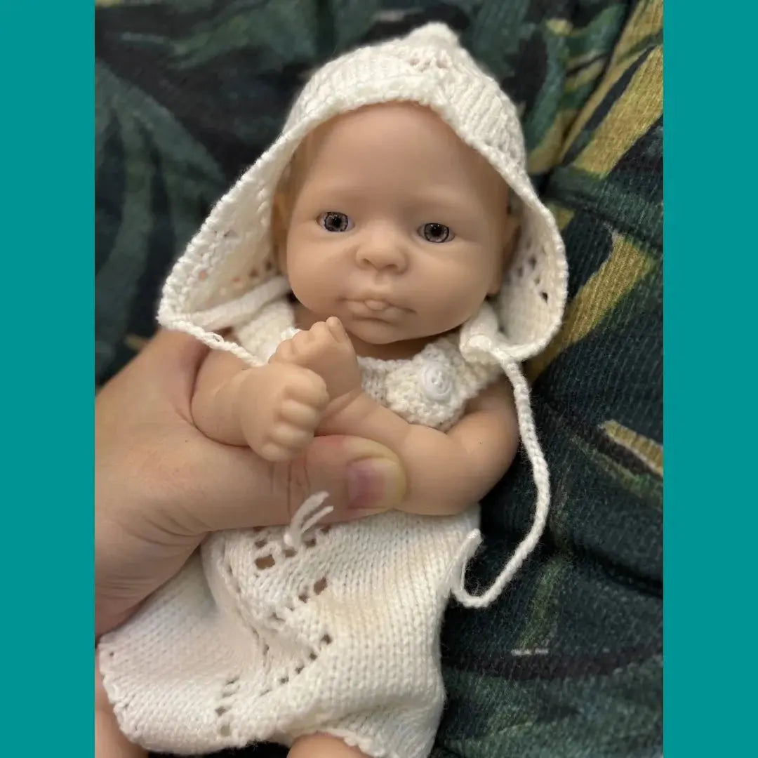 Image of Reborn Baby Dolls 10Inch Open Eyes Bebe Reborn De Silicona Girl Doll
