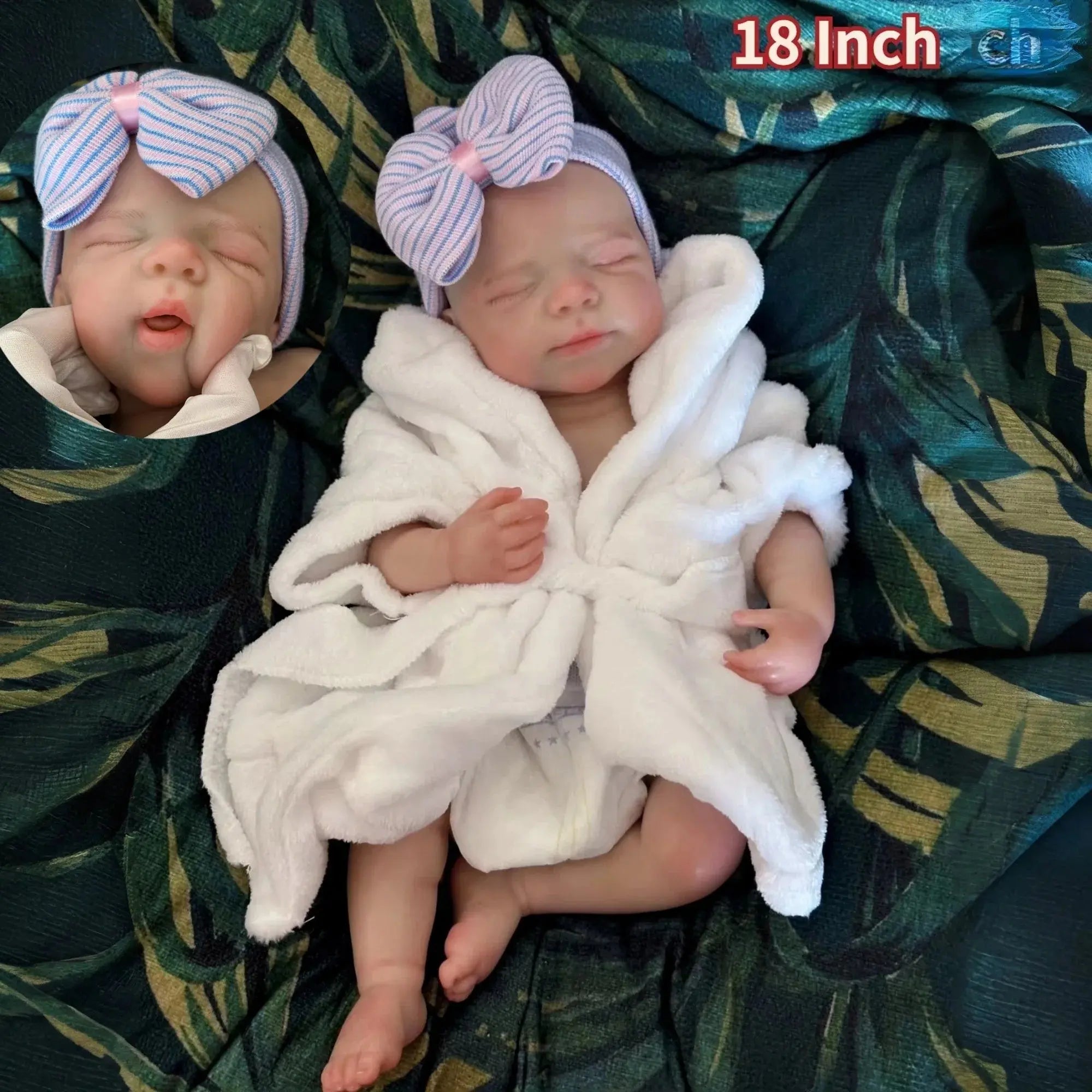 Image of Reborn Baby Dolls Pascale - 18 Inch Soft Touch Silicone Reborn Girl