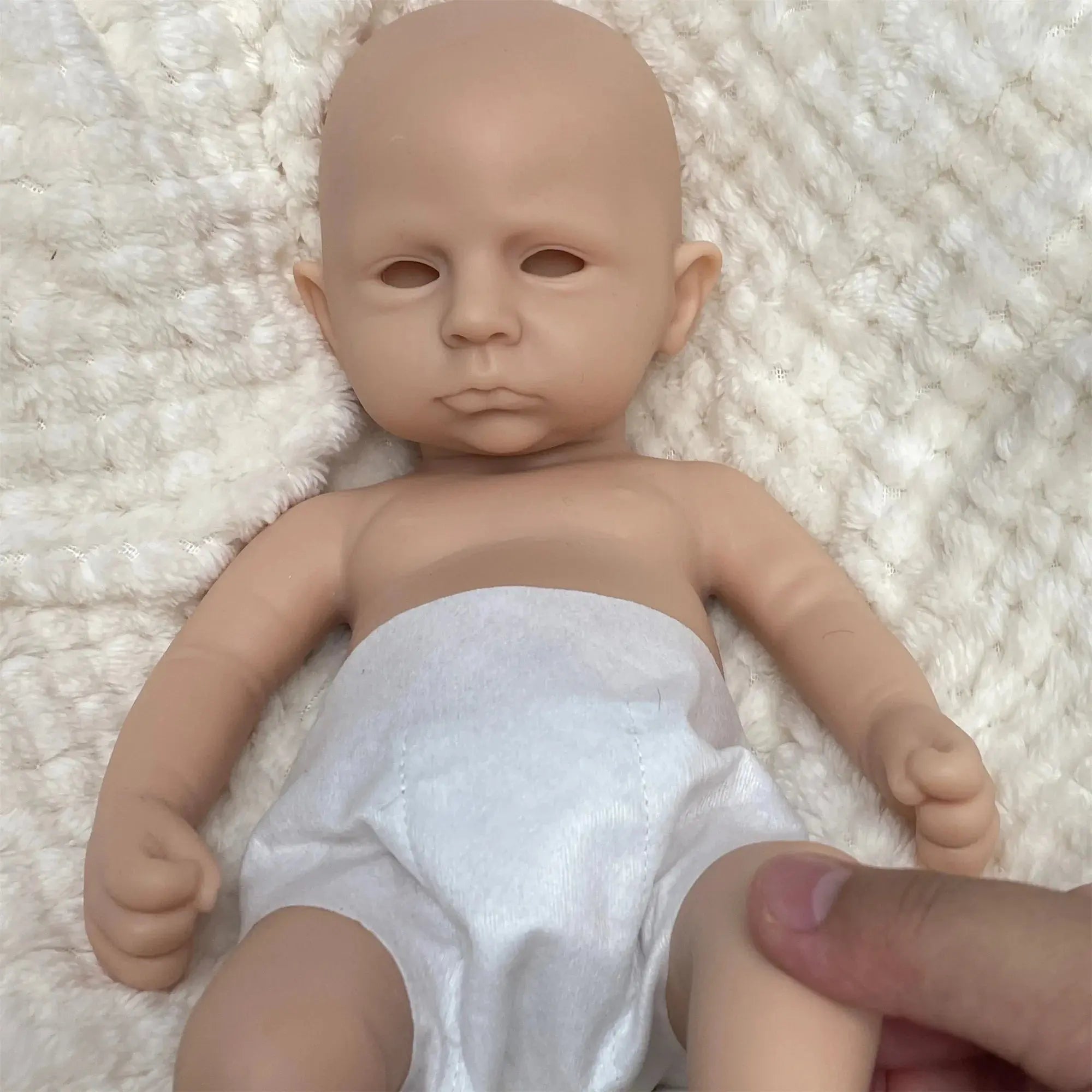 Image of Reborn Baby Dolls 33Cm Painted/Unpainted Silicone Boy Bebe Reborn
