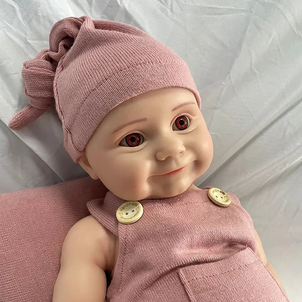Image of Reborn Baby Dolls 1:1 Full Body Soild Silicone Reborn Baby Girl