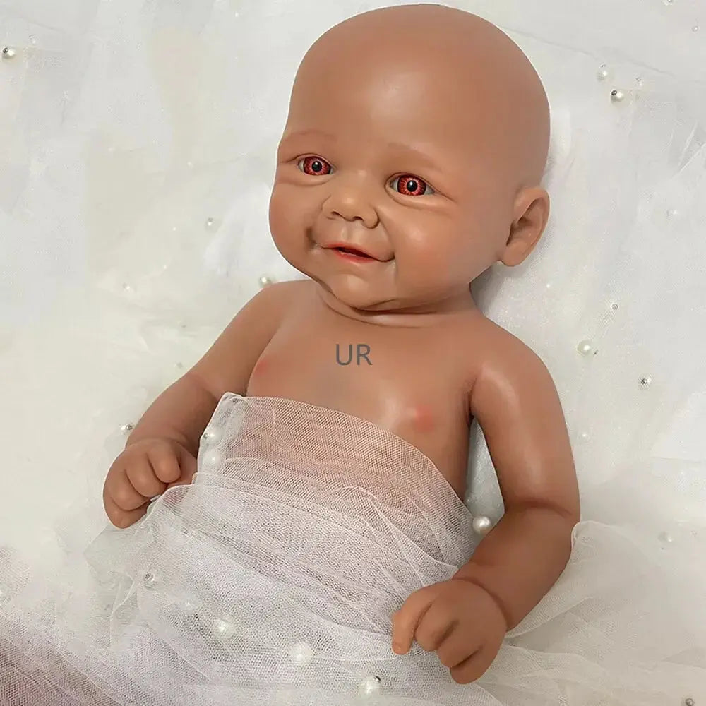 Image of Reborn Baby Dolls Black Newborn Baby Lifelike 1:1 Size And Weight
