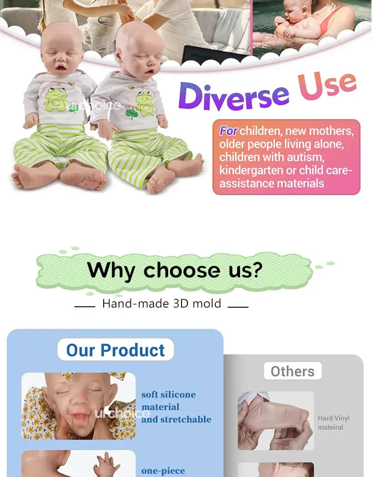 Image of Reborn Baby Dolls Black Newborn Baby Lifelike 1:1 Size And Weight