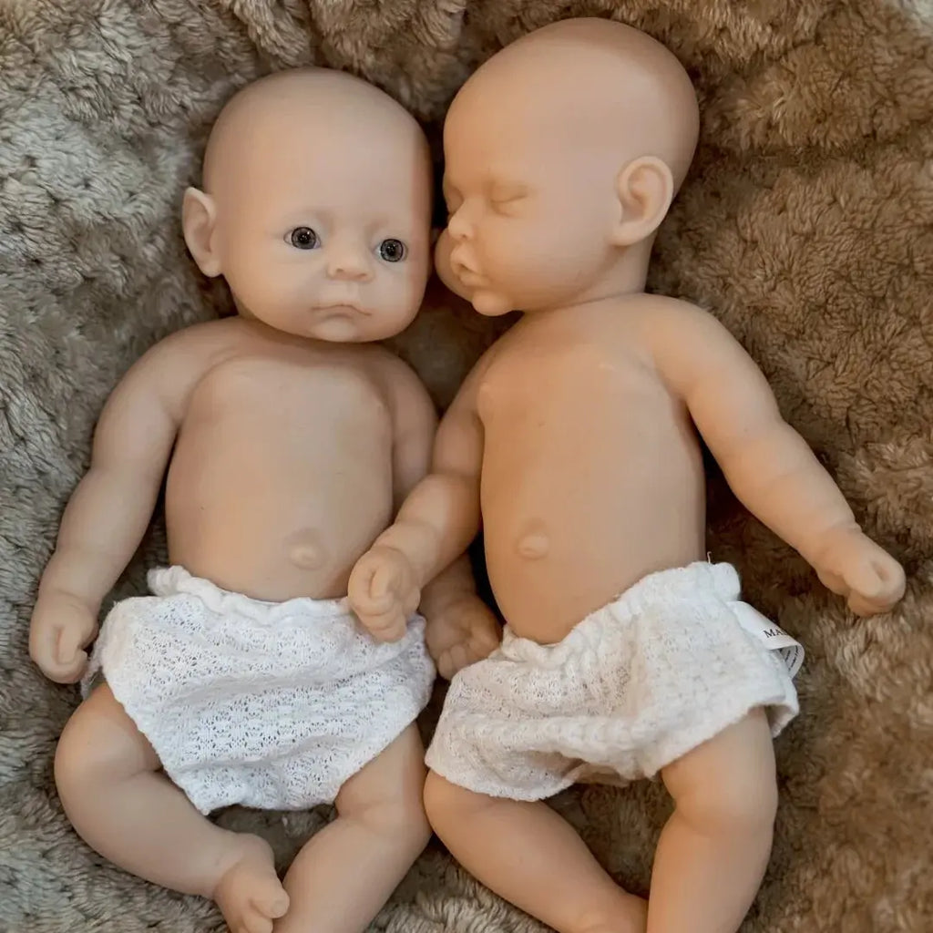 Image of Reborn Baby Dolls 2Styles/10Inch Washable Full Body Silicone Bebe