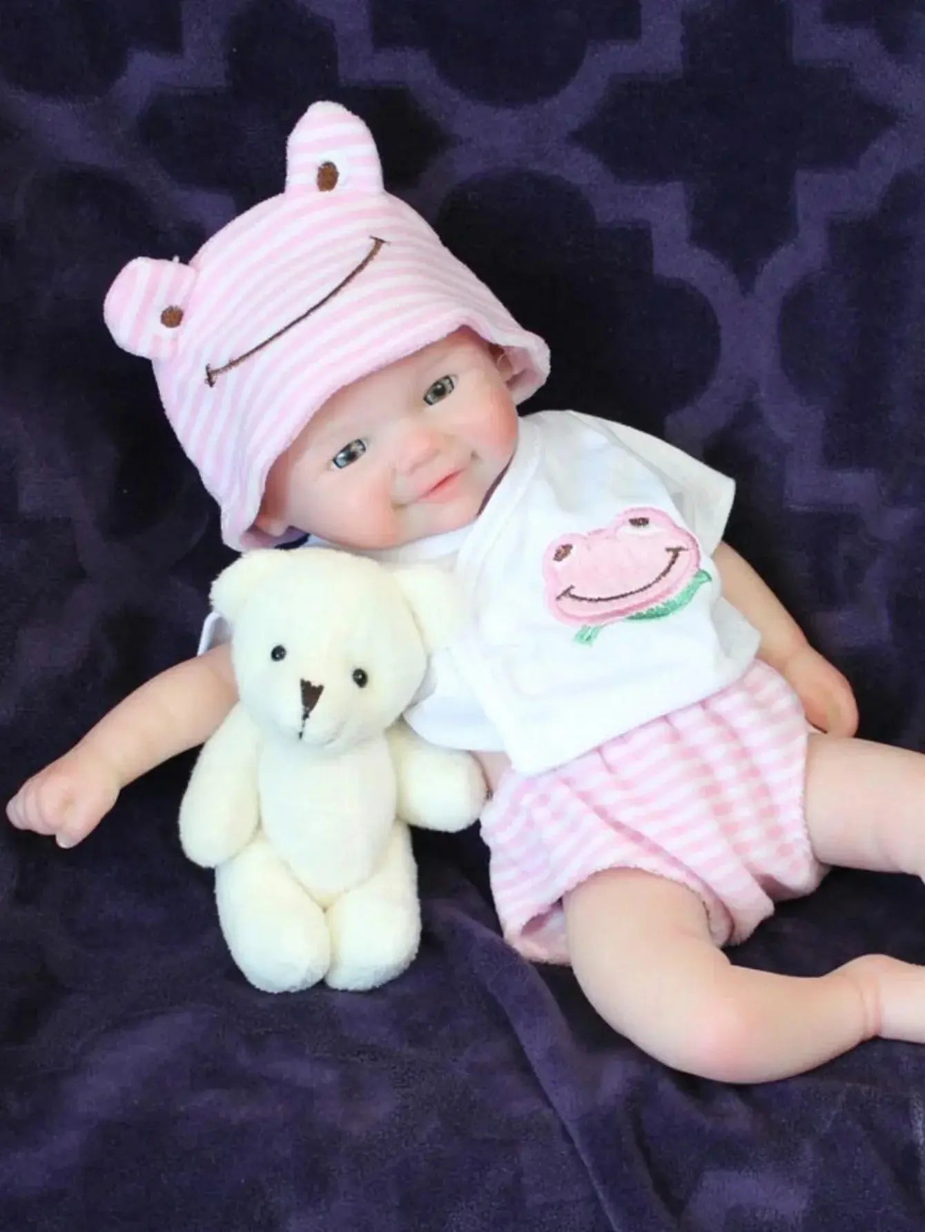 Image of Reborn Baby Dolls 13 Inch Vivienne Silicone Bebe Newborn Baby Doll