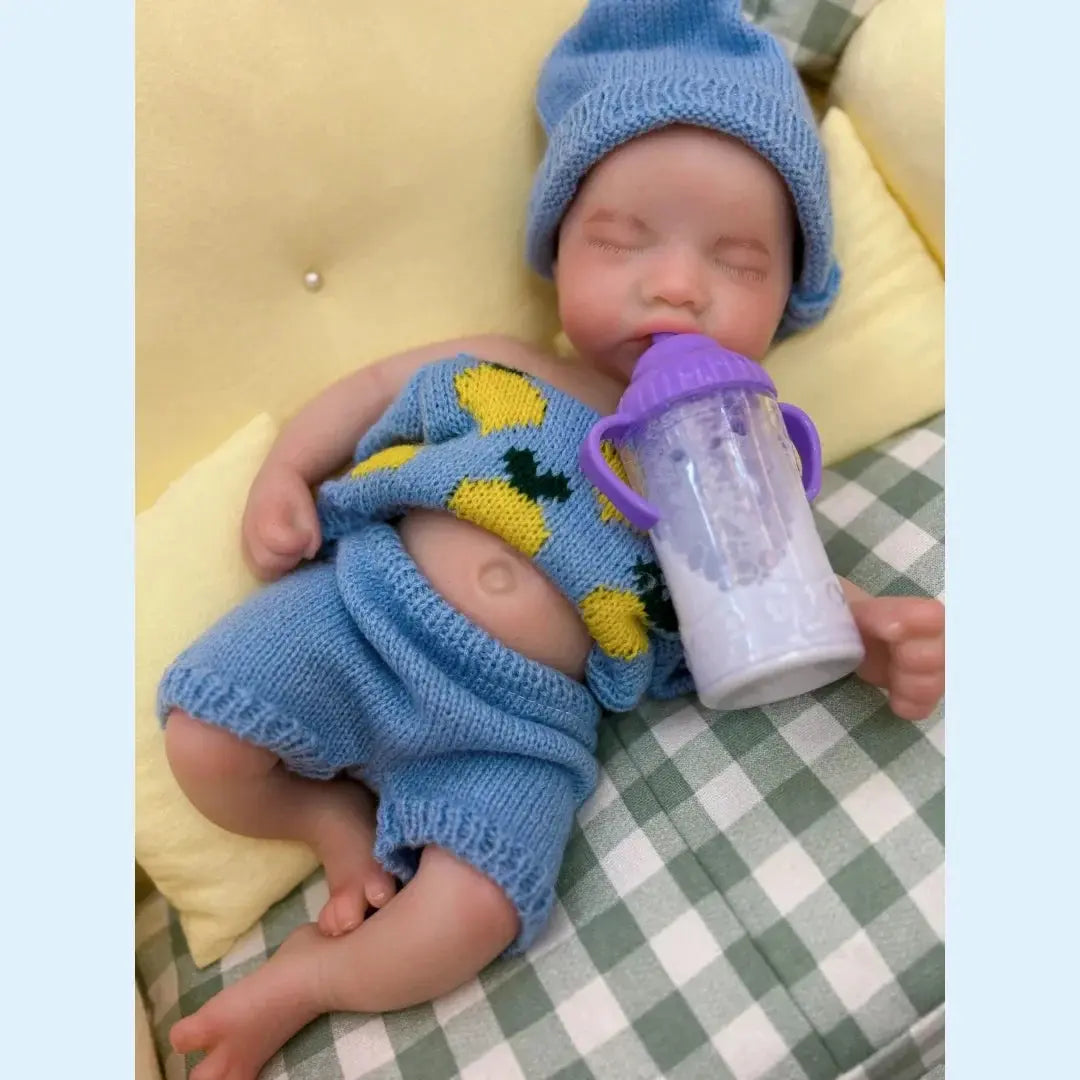 Image of Reborn Baby Dolls 13Inch Close Eyes & Open Mouth Levi Full Body