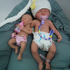 Image of Reborn Baby Dolls 12"  Micro Preemie Full Body Silicone Baby Doll