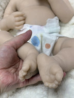 Image of Reborn Baby Dolls 45Cm Can Open Mouth &Washable Painted Loulou Solid