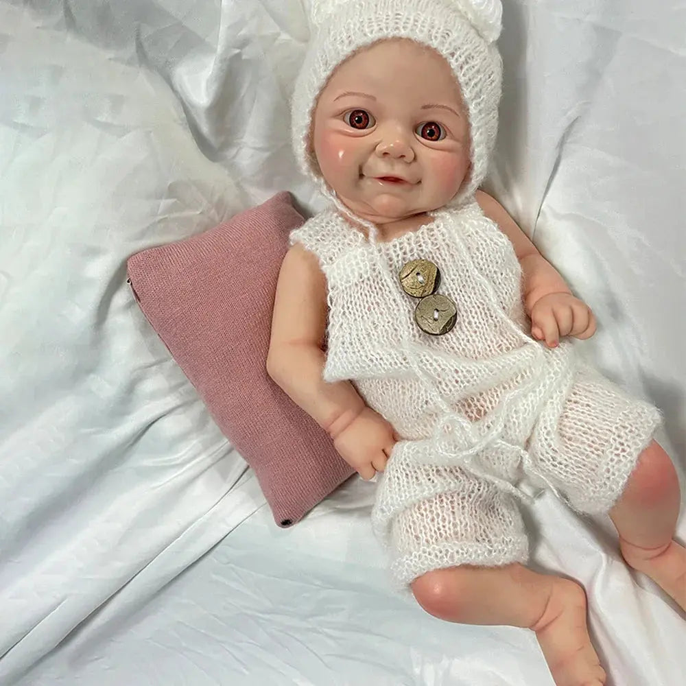 Image of Reborn Baby Dolls Realistic 43Cm 17Inch Full Soft Platinum Silicone