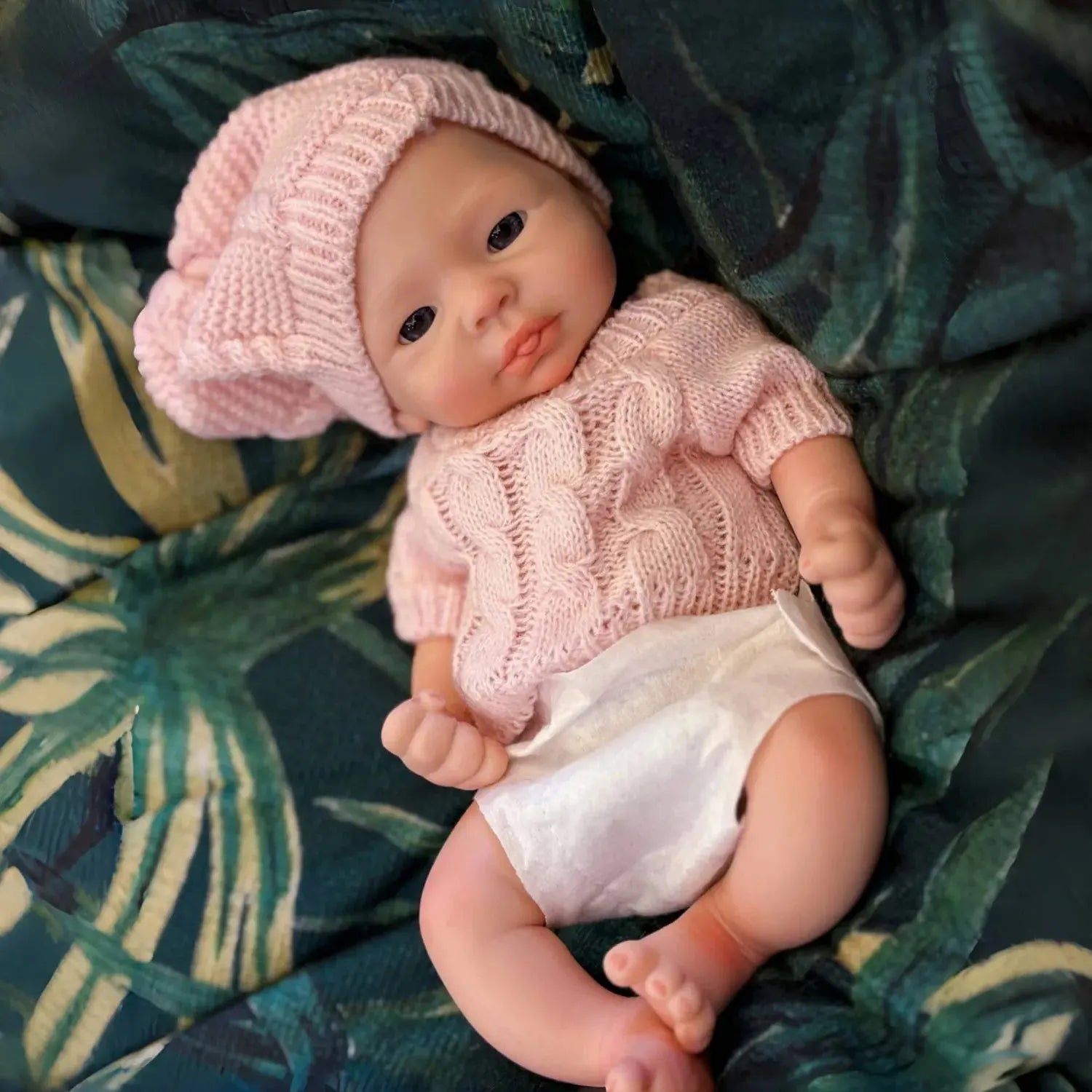 Image of Reborn Baby Dolls 13Inch Painted Reborn Baby Dolls Cute Girl Whole