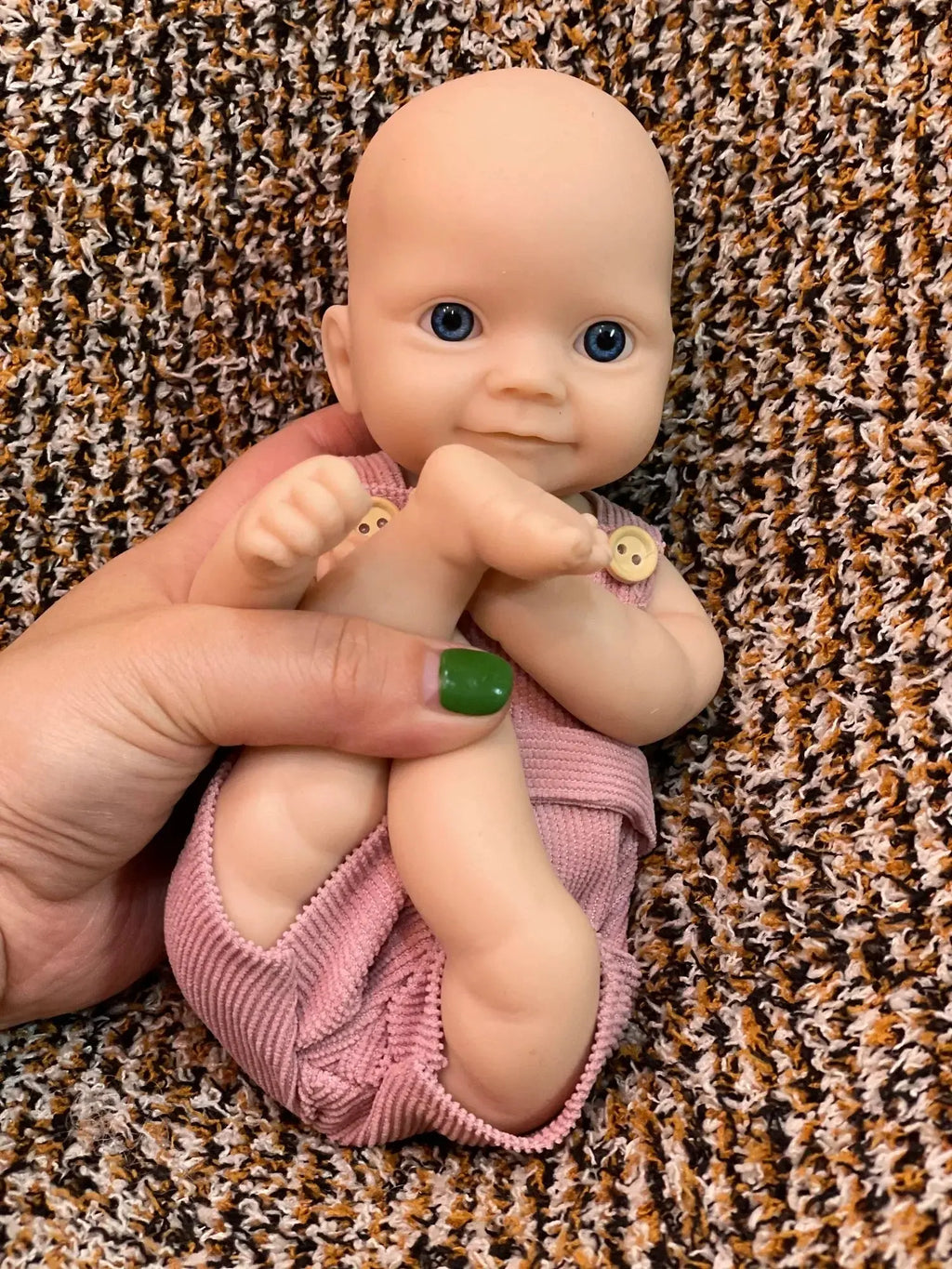 Image of Reborn Baby Dolls Can Open Mouth 26Cm Unpainted Waterproof Solid