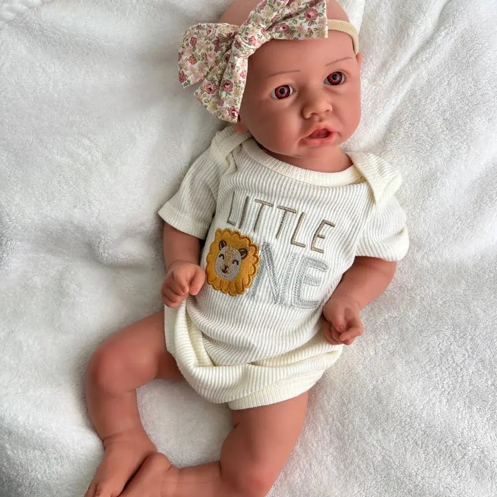 Image of Reborn Baby Dolls Lifelike Details 18Inch Full Body Solid Baby Girl