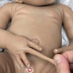Image of Reborn Baby Dolls 18 Inch Full Solid Bebe Reborn Silicone Painted 
