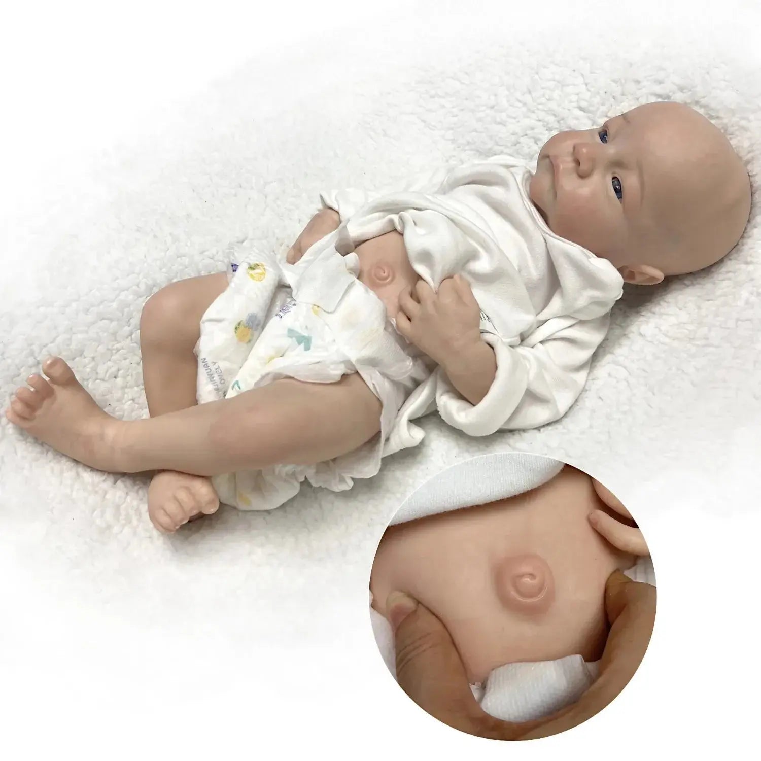 Image of Reborn Baby Dolls 42Cm Silicone Boy Levi Painted/Unpainted Doll Full