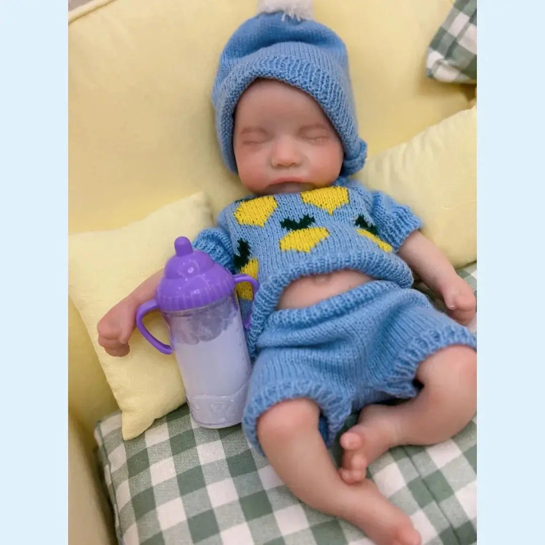 Image of Reborn Baby Dolls 13Inch Close Eyes & Open Mouth Levi Full Body