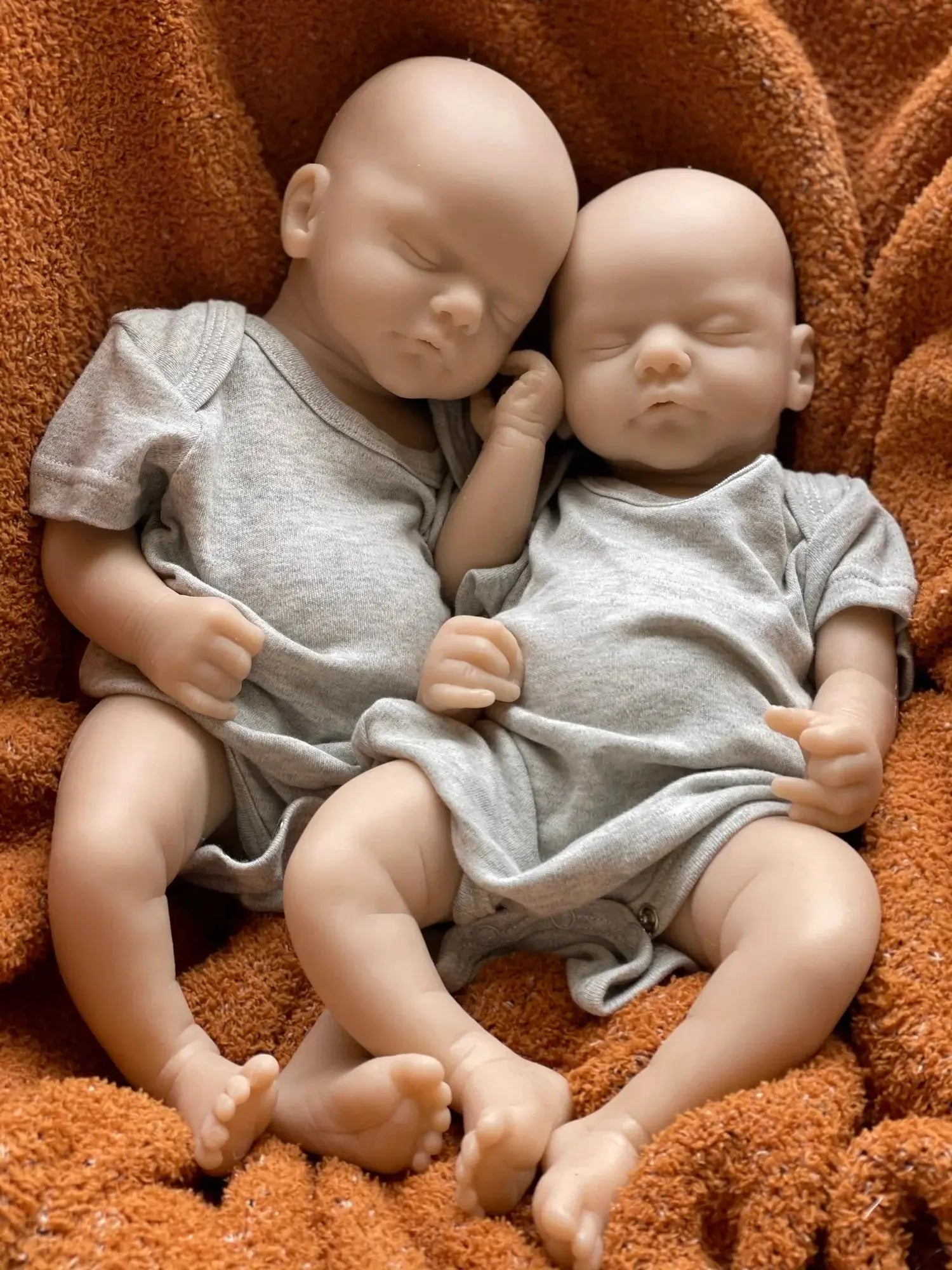 Image of Reborn Baby Dolls Can Open Mouth 45Cm Twins Sam Reborn Baby Girl And