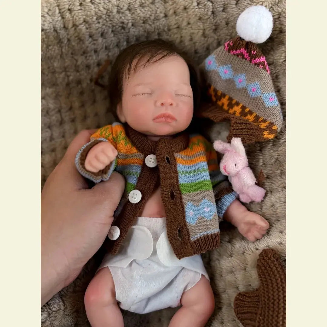 Image of Reborn Baby Dolls 10Inch Waterproof Full Body Solid Silicone Bébé