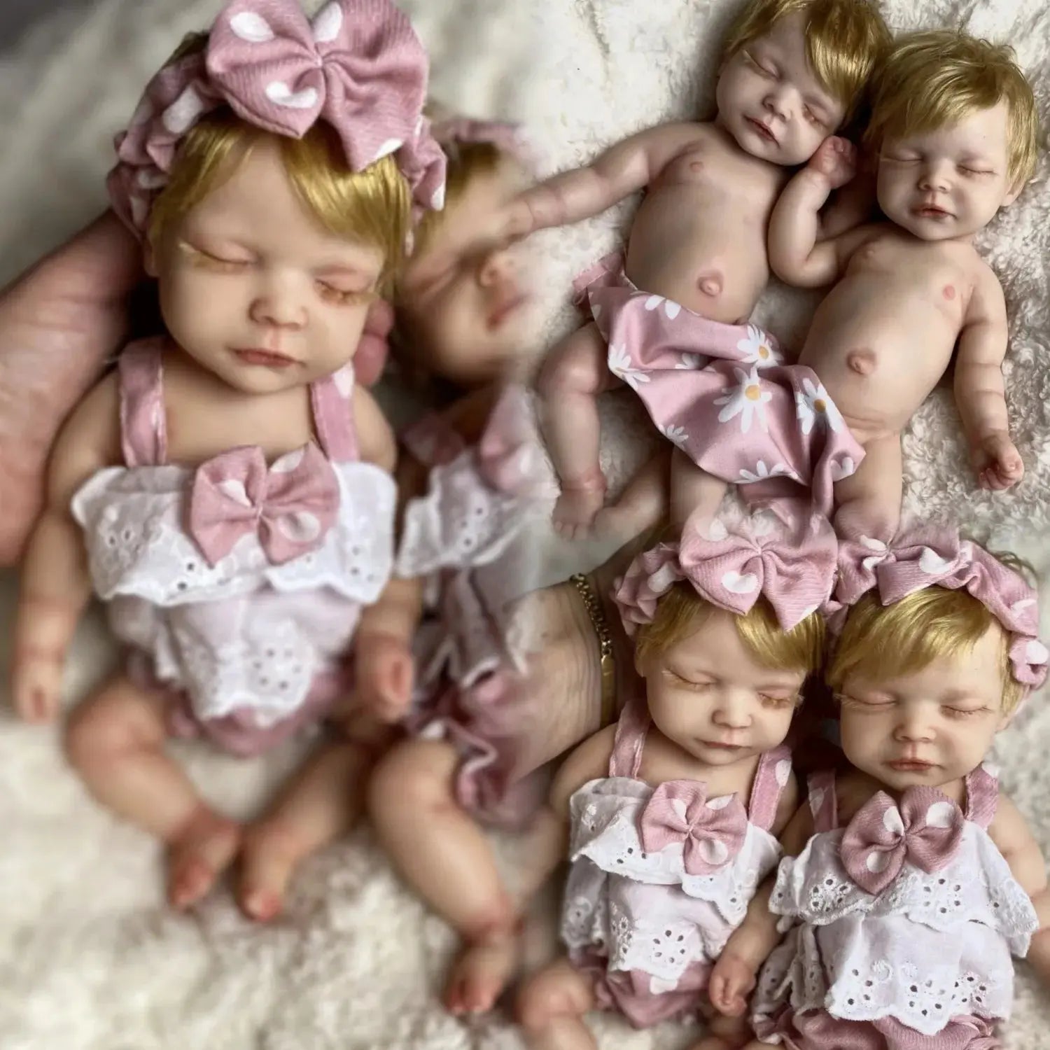Image of Reborn Baby Dolls 1 Pc 10Inch Cuddly Full Solid Soft Silicone Reborn