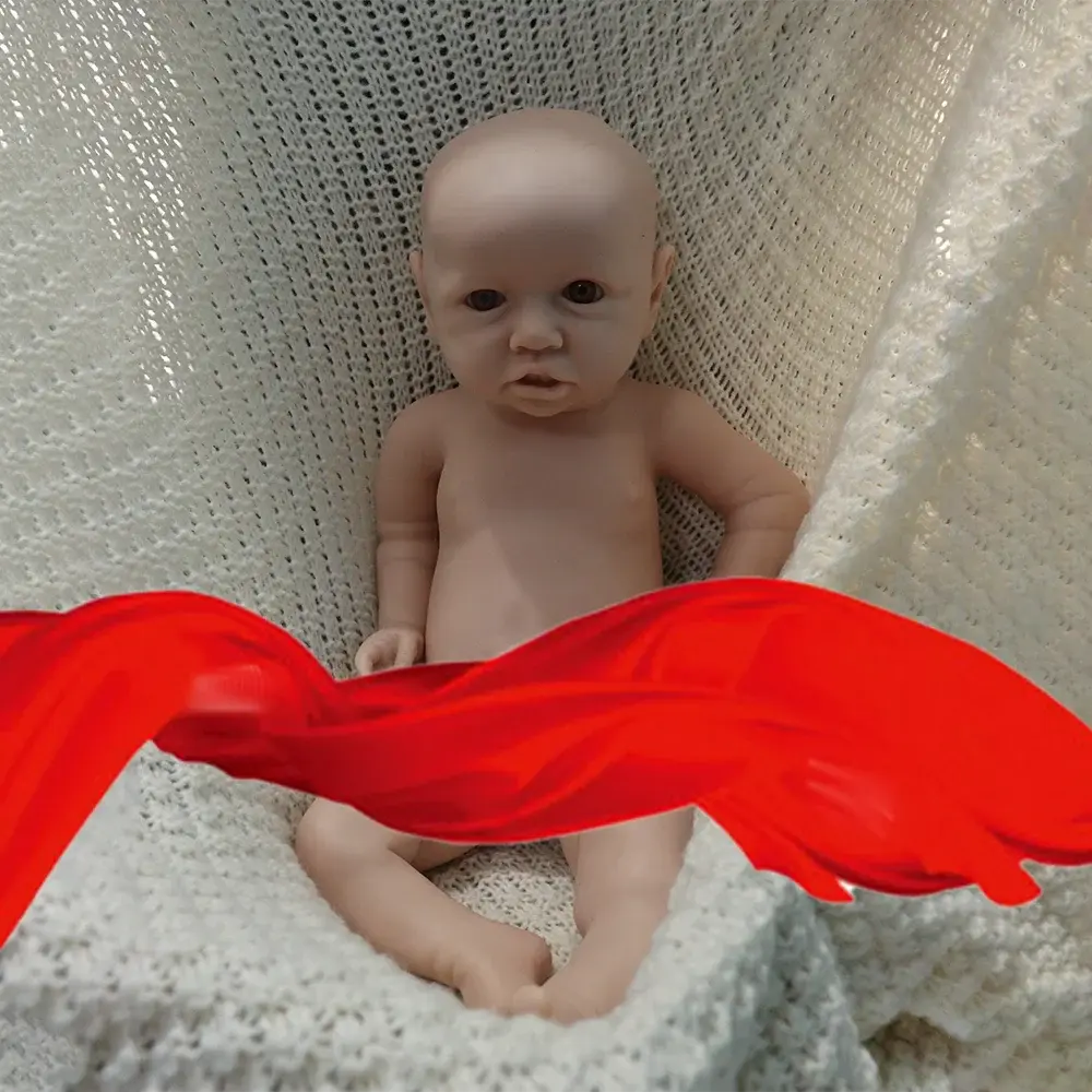 Image of Reborn Baby Dolls 18 Inch Unpainted Cute African Skin Newborn Baby